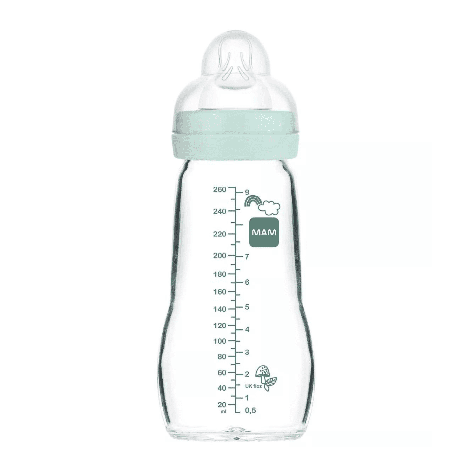 MAM Feel Good Glazen Babyflesje 260 ml MAM Feel Good Glazen Babyflesje 260 ml