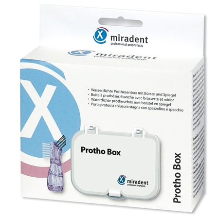 Miradent Protho Box Met Borstel Tandprothese Miradent Protho Box Met Borstel Tandprothese