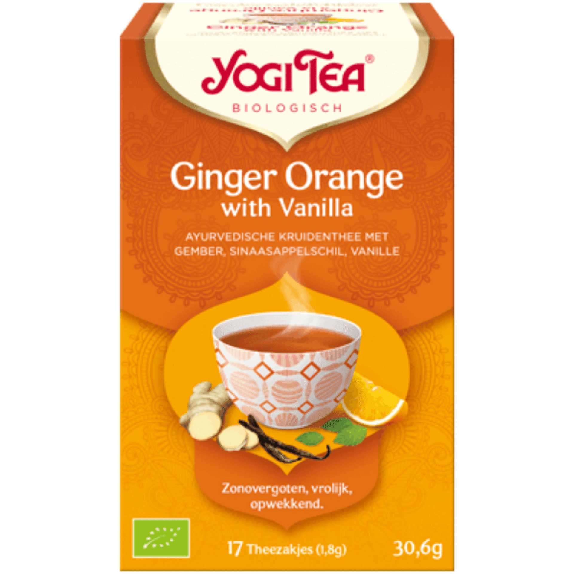 Yogi Tea Ginger Orange Thee 17 zakjes Yogi Tea Ginger Orange Thee 17 zakjes