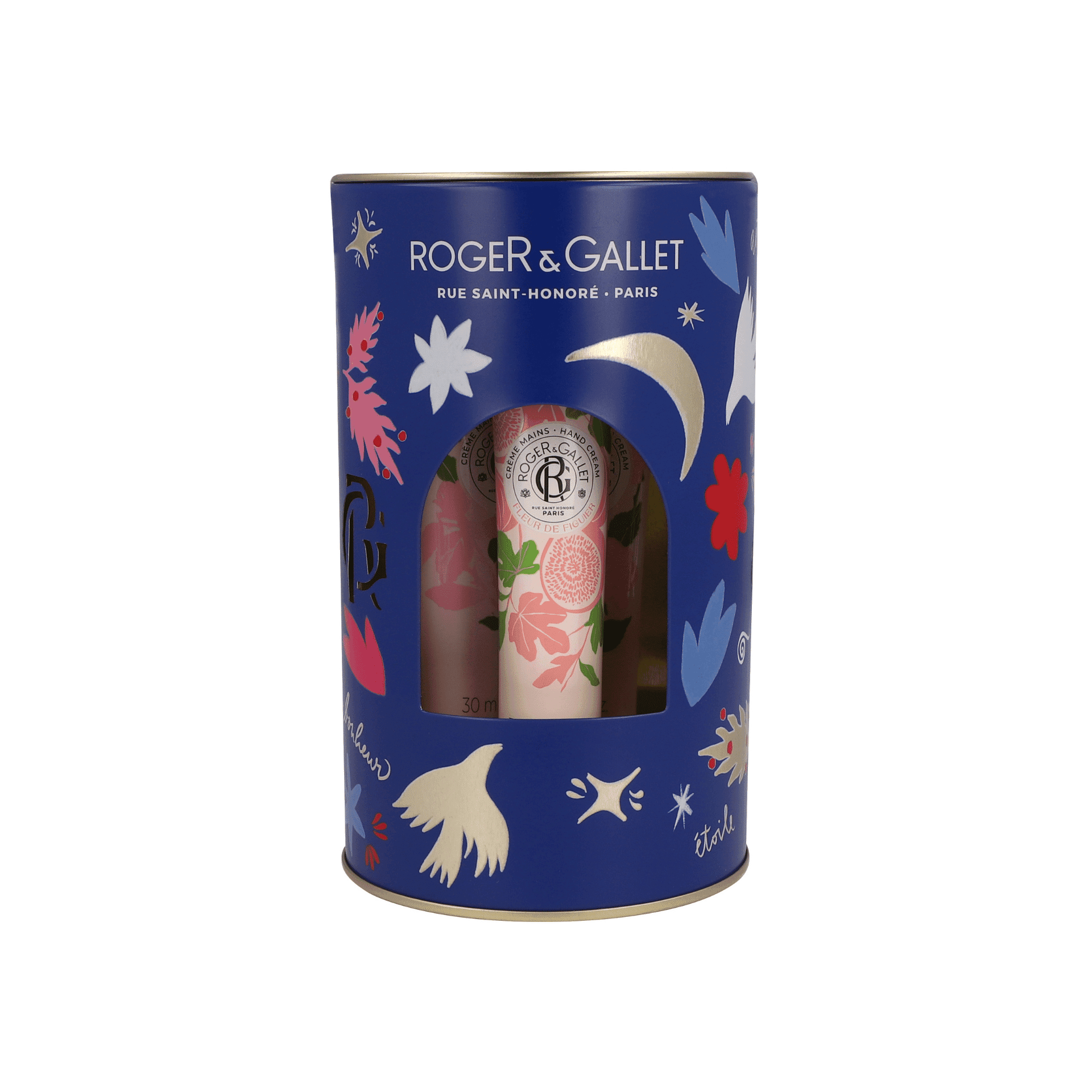 Roger&gallet Set Noel 3 Cr Main Fl.fig/ging. R/ros