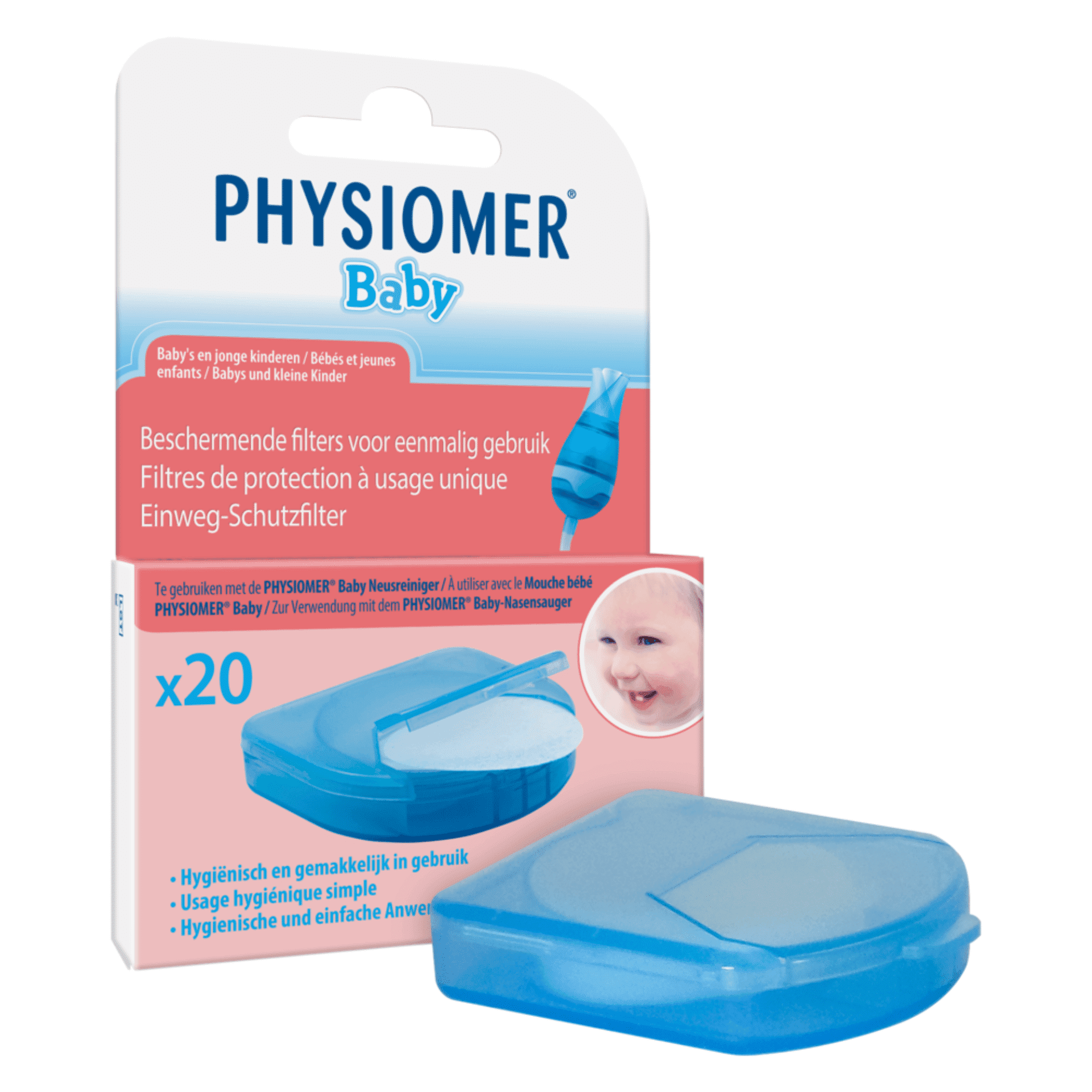 Physiomer Baby Beschermende Filters voor Neusreiniger Physiomer Baby Beschermende Filters voor Neusreiniger