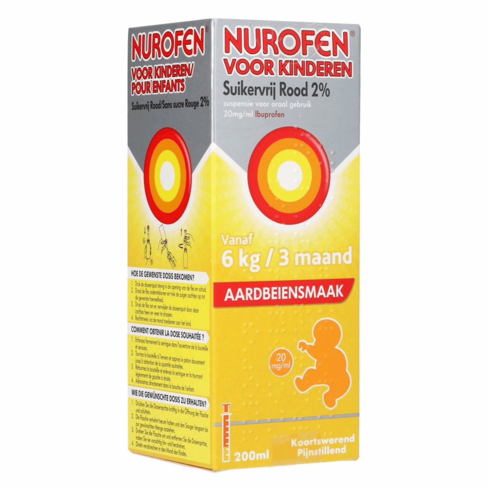 Nurofen Enfant sans Sucre 2 % Fraise