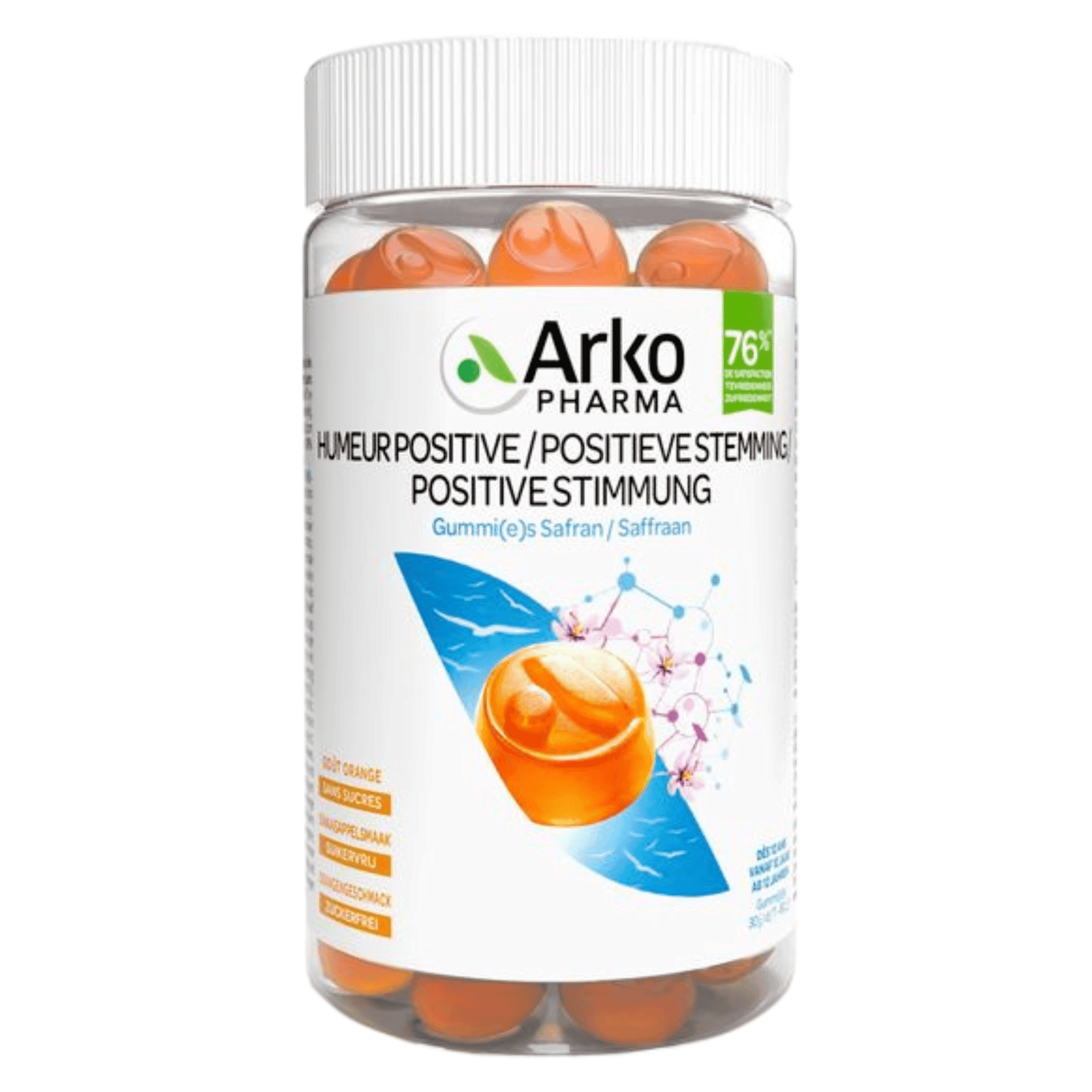 Arkogummies Saffraan Positieve Stemming