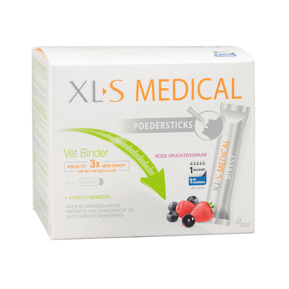 XLS Medical Vetbinder Direct Sticks Ondersteunt je dieet en helpt af te vallen