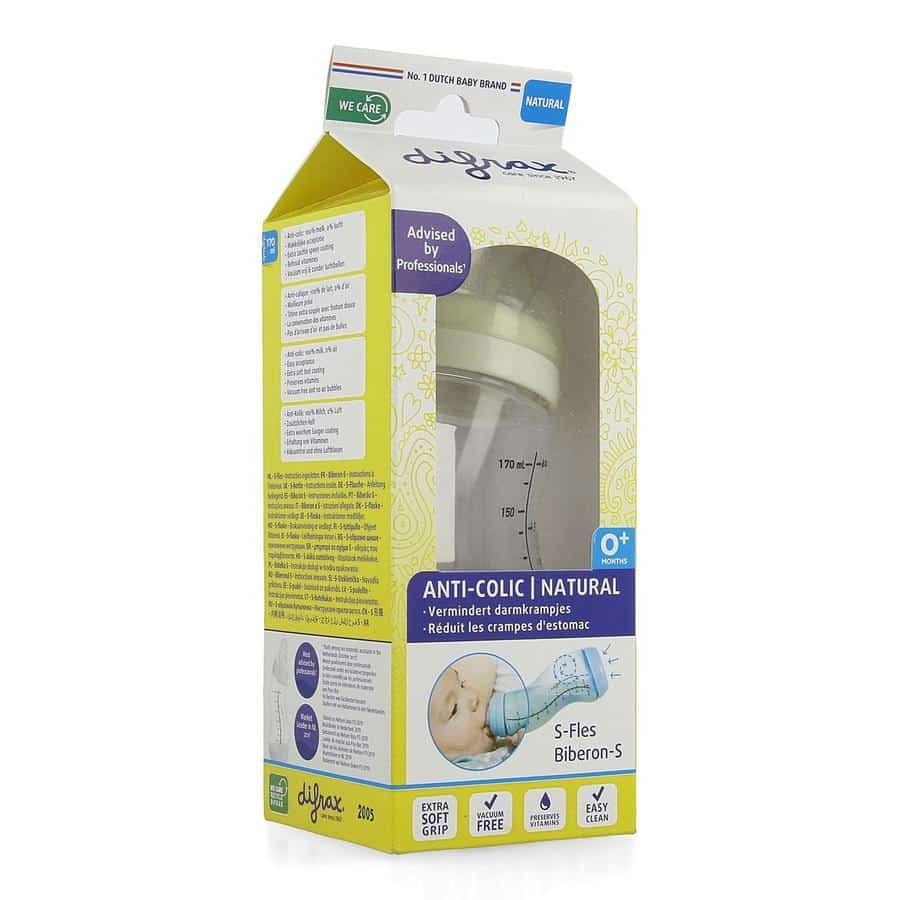 Difrax S-Fles Natural Crème 170 ml Difrax S-Fles Natural Crème 170 ml