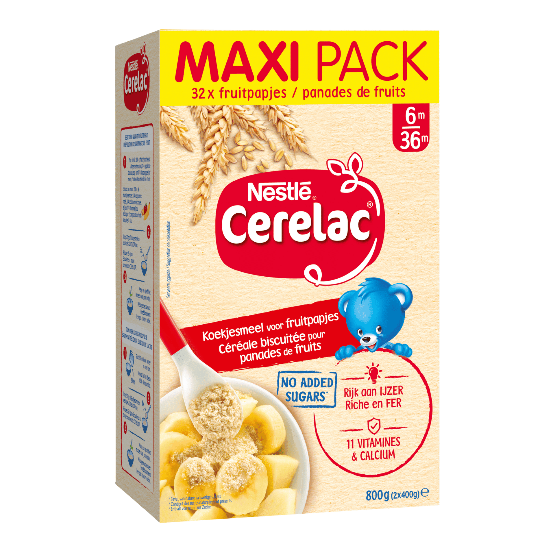 Nestlé Cerelac Céréale Biscuitée pour Panades de Fruits Nestlé Cerelac Céréale Biscuitée pour Panades de Fruits