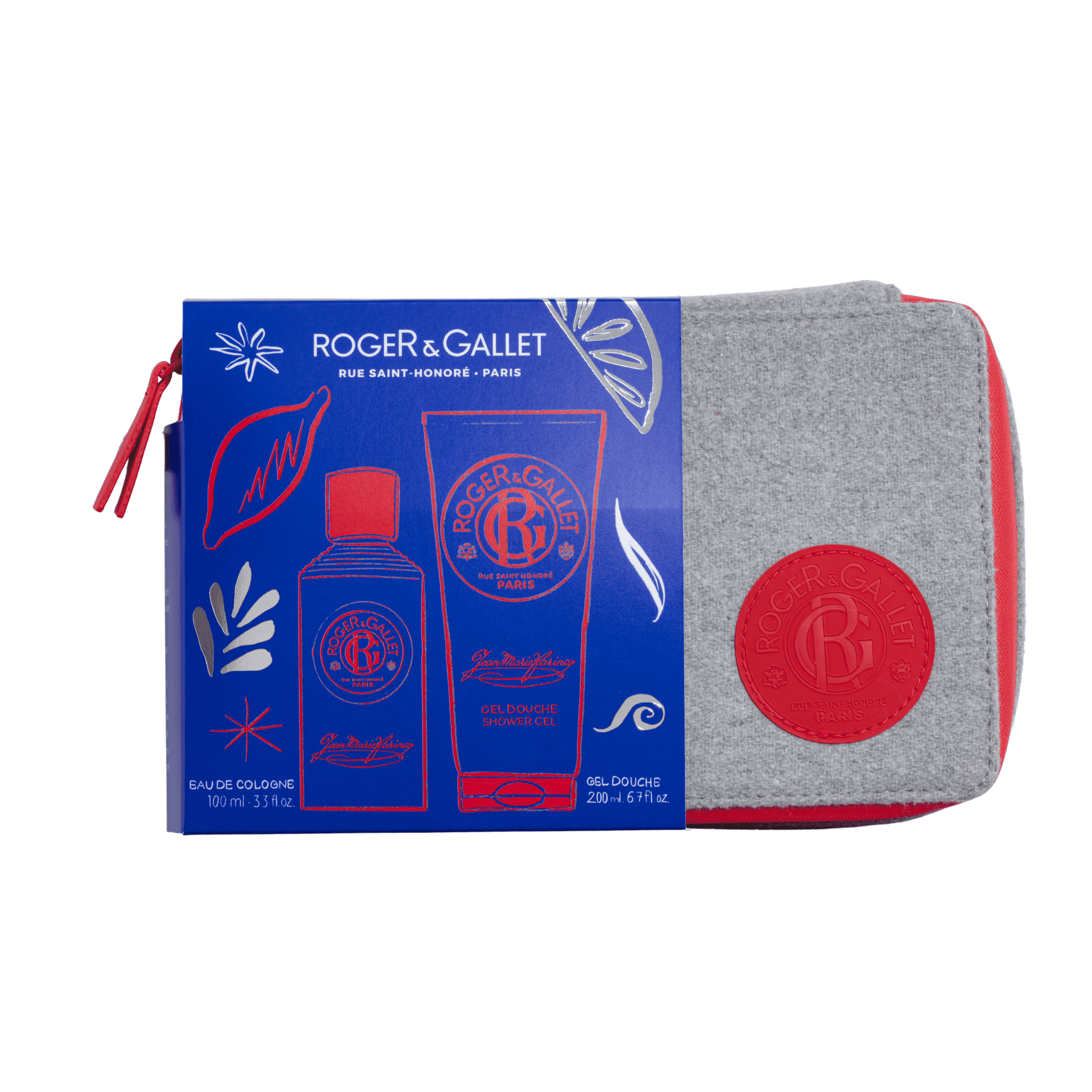 Roger&gallet Set Noel Jean-mar.far.2 Prod.+trousse