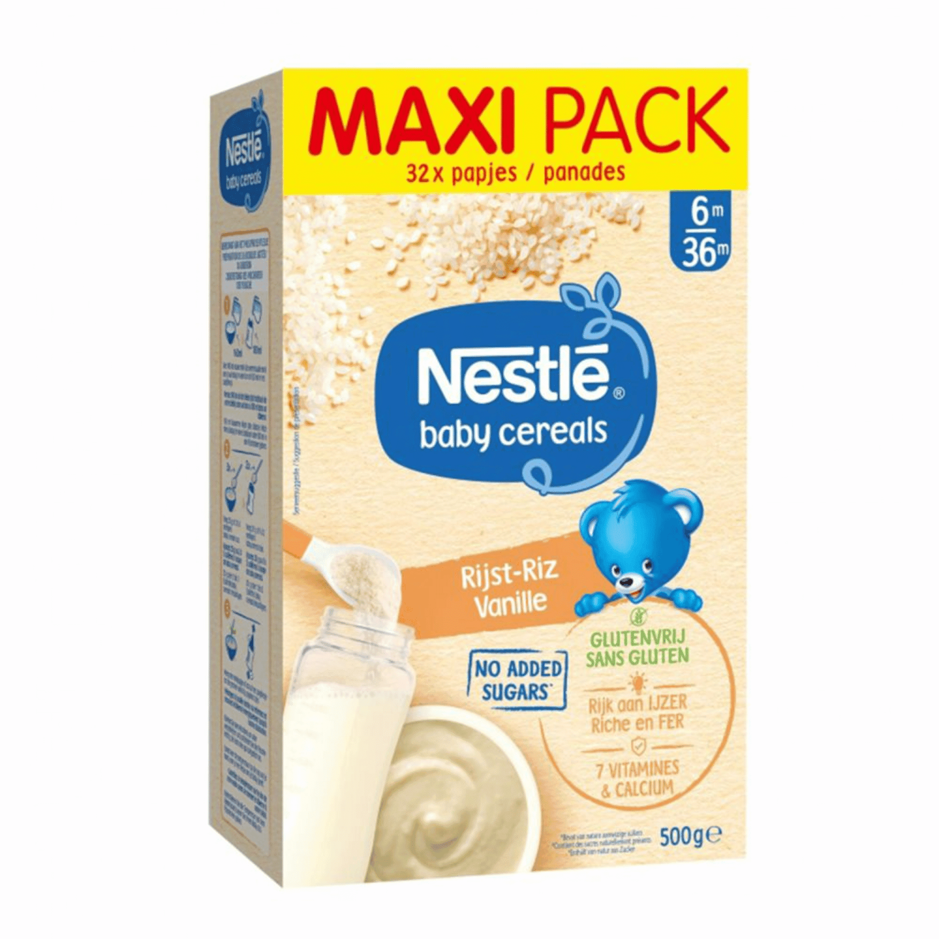 Nestlé Baby Cereals Rijst-Vanille Glutenvrij Nestlé Baby Cereals Rijst-Vanille Glutenvrij