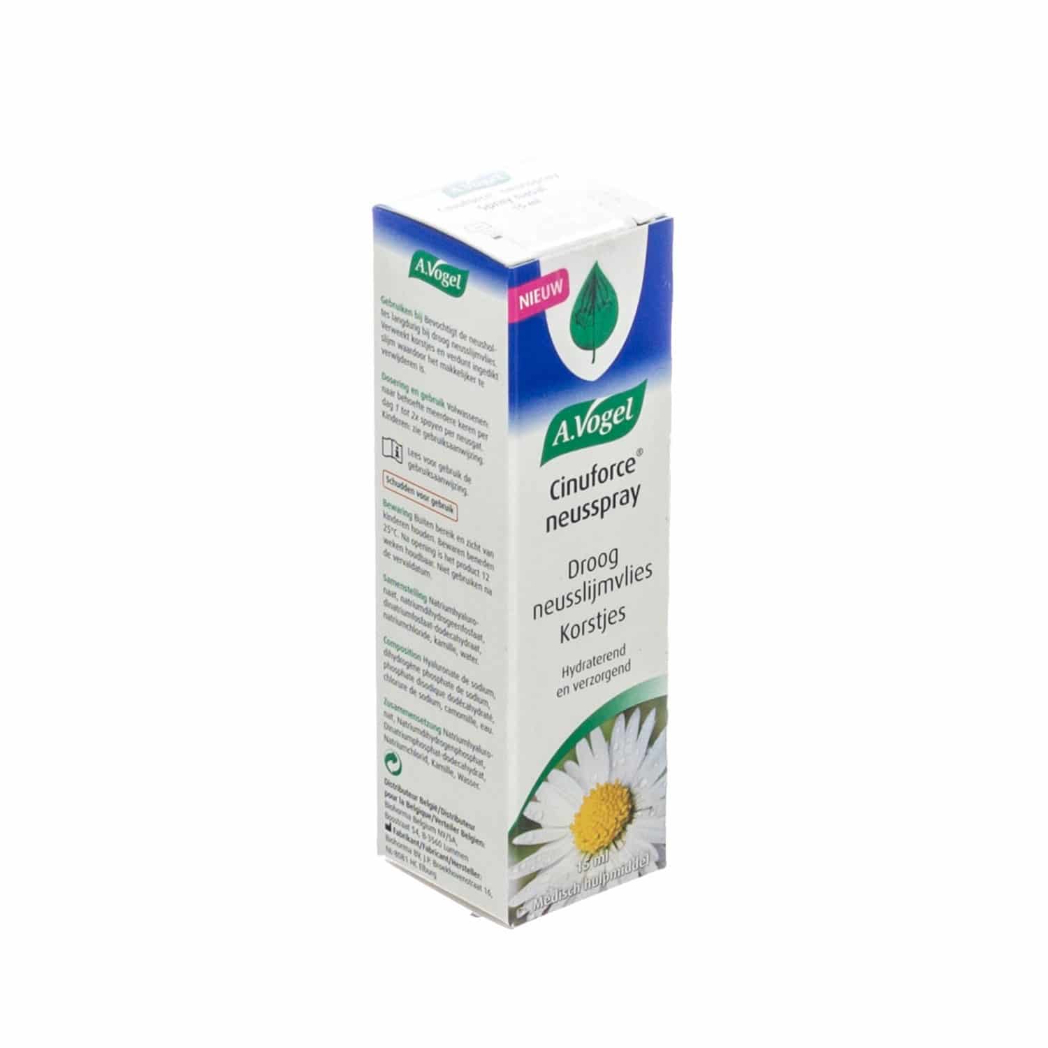 A. Vogel Cinuforce Neusspray Droog Neusslijmvlies A. Vogel Cinuforce Neusspray Droog Neusslijmvlies