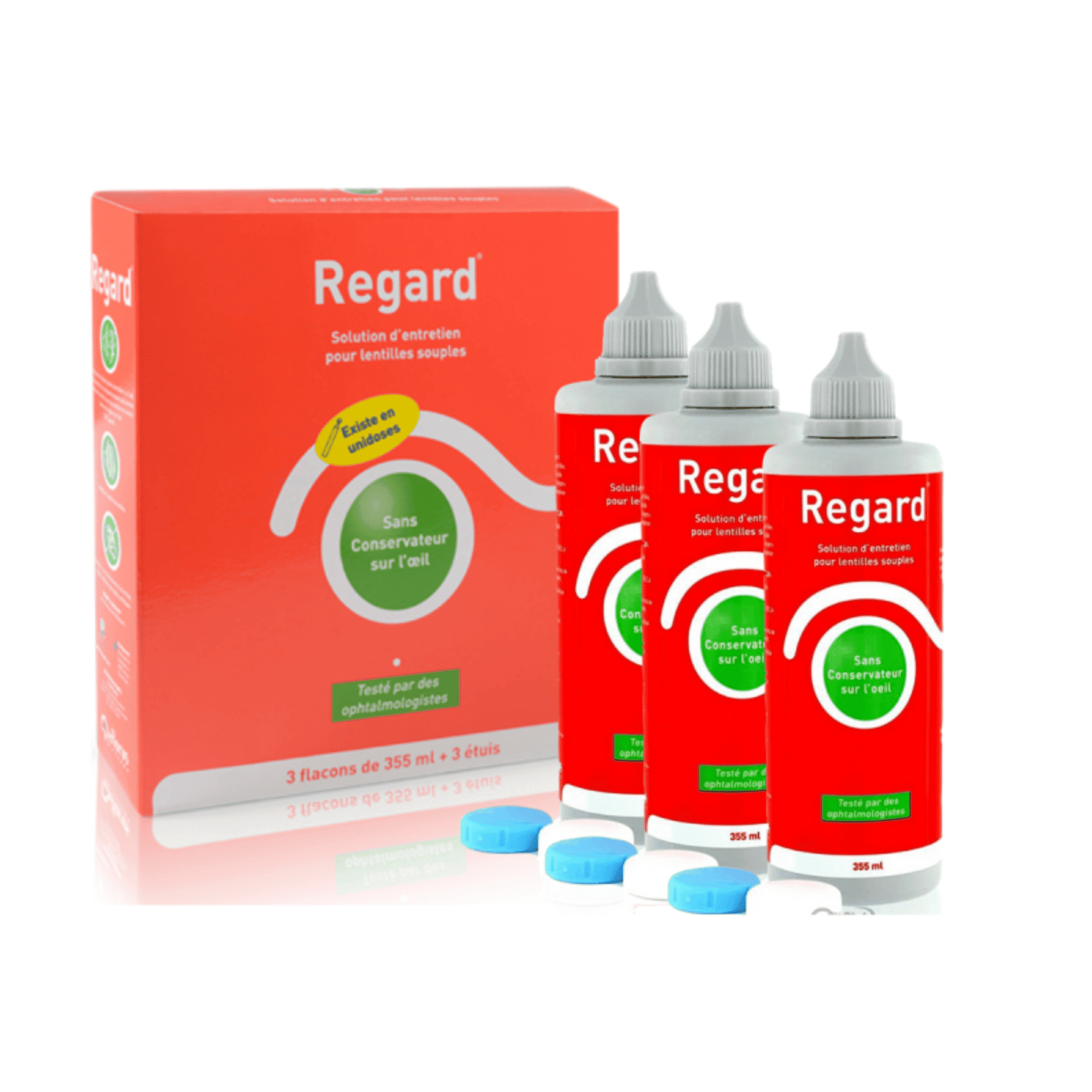 Regard Solution pour lentilles de contact 3 x 355 ml Regard Solution pour lentilles de contact 3 x 355 ml