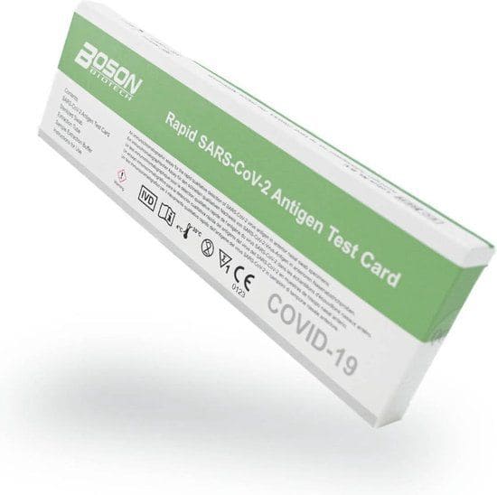 Boson Corona Zelftest Rapid SARS-CoV-2 Antigen Test Card