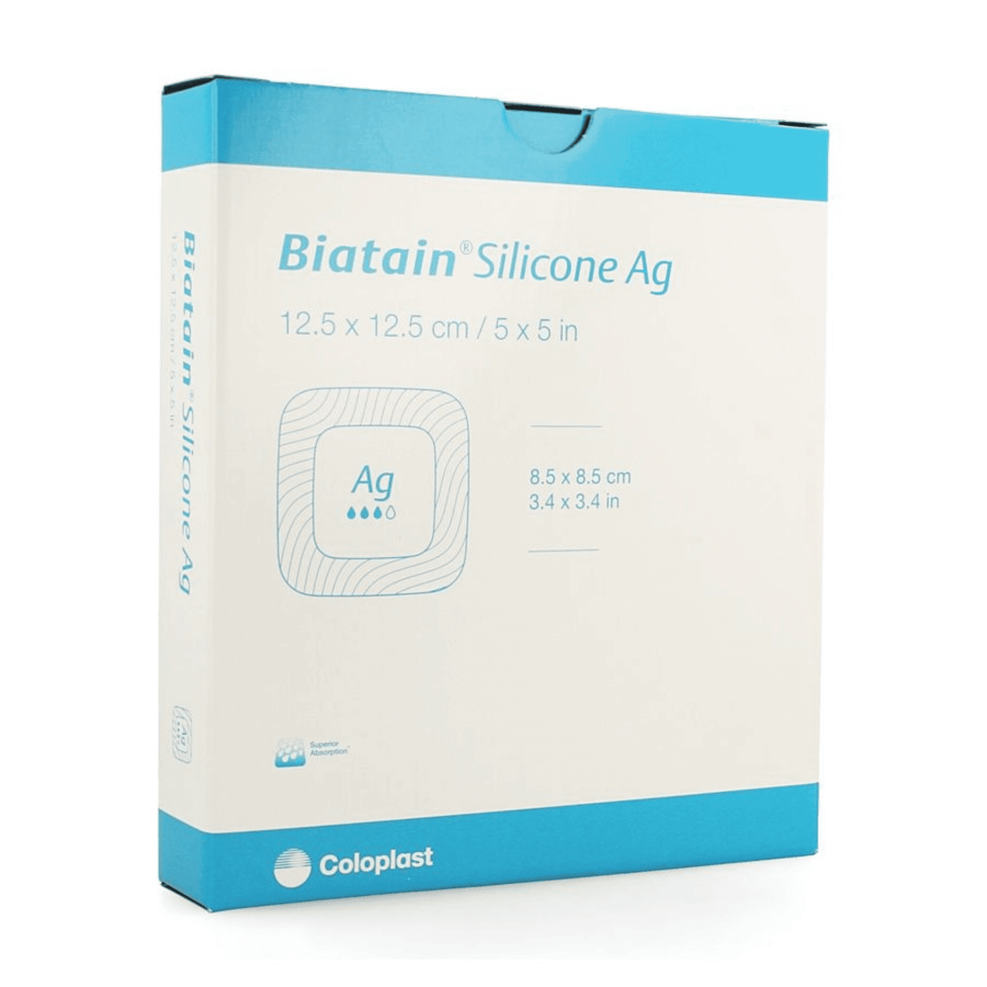 Coloplast Biatain Silicone AG 12,5 x 12,5 cm