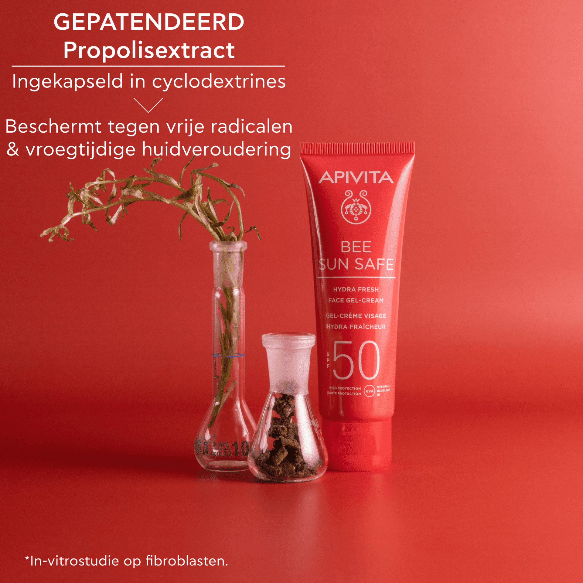 Apivita Bee Sun Safe Hydra Sensitive Kalmerende Gelaatscrème SPF 50+ Apivita Bee Sun Safe Hydra Sensitive Kalmerende Gelaatscrème SPF 50+