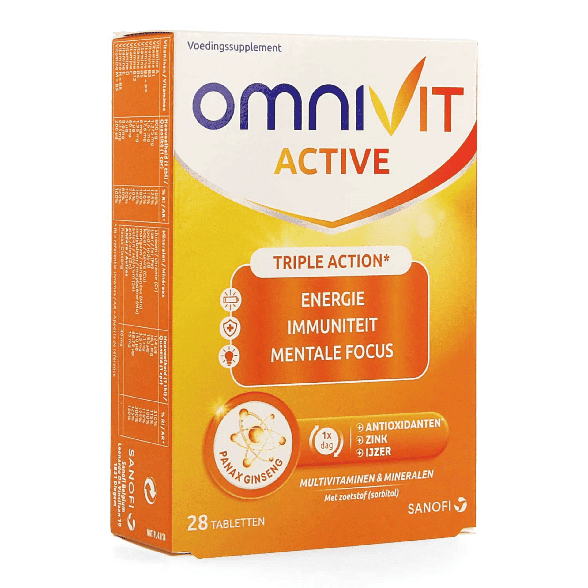 Omnivit Actif 28 comprimés Omnivit Actif 28 comprimés