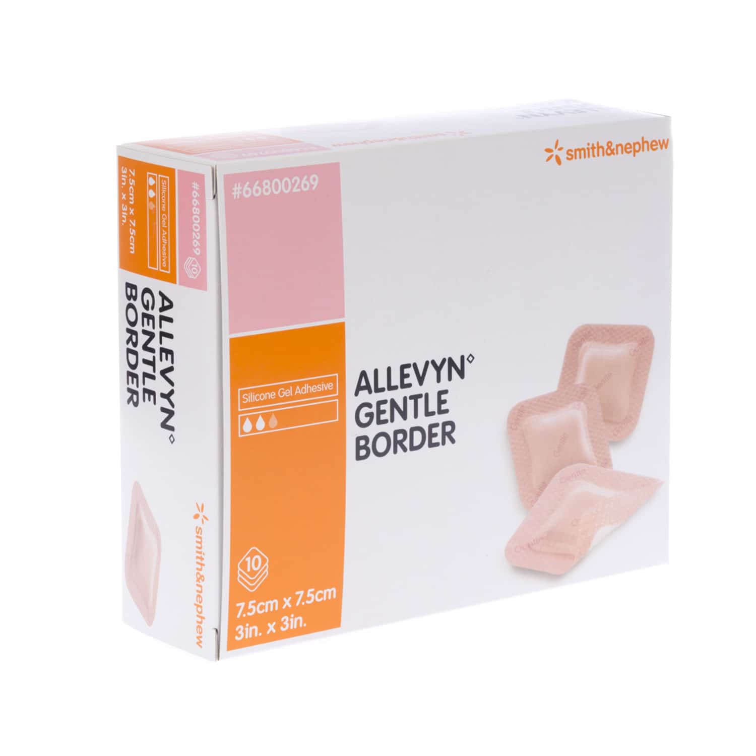 Allevyn Gentle Border 7,5 x 7,5 cm Allevyn Gentle Border 7,5 x 7,5 cm