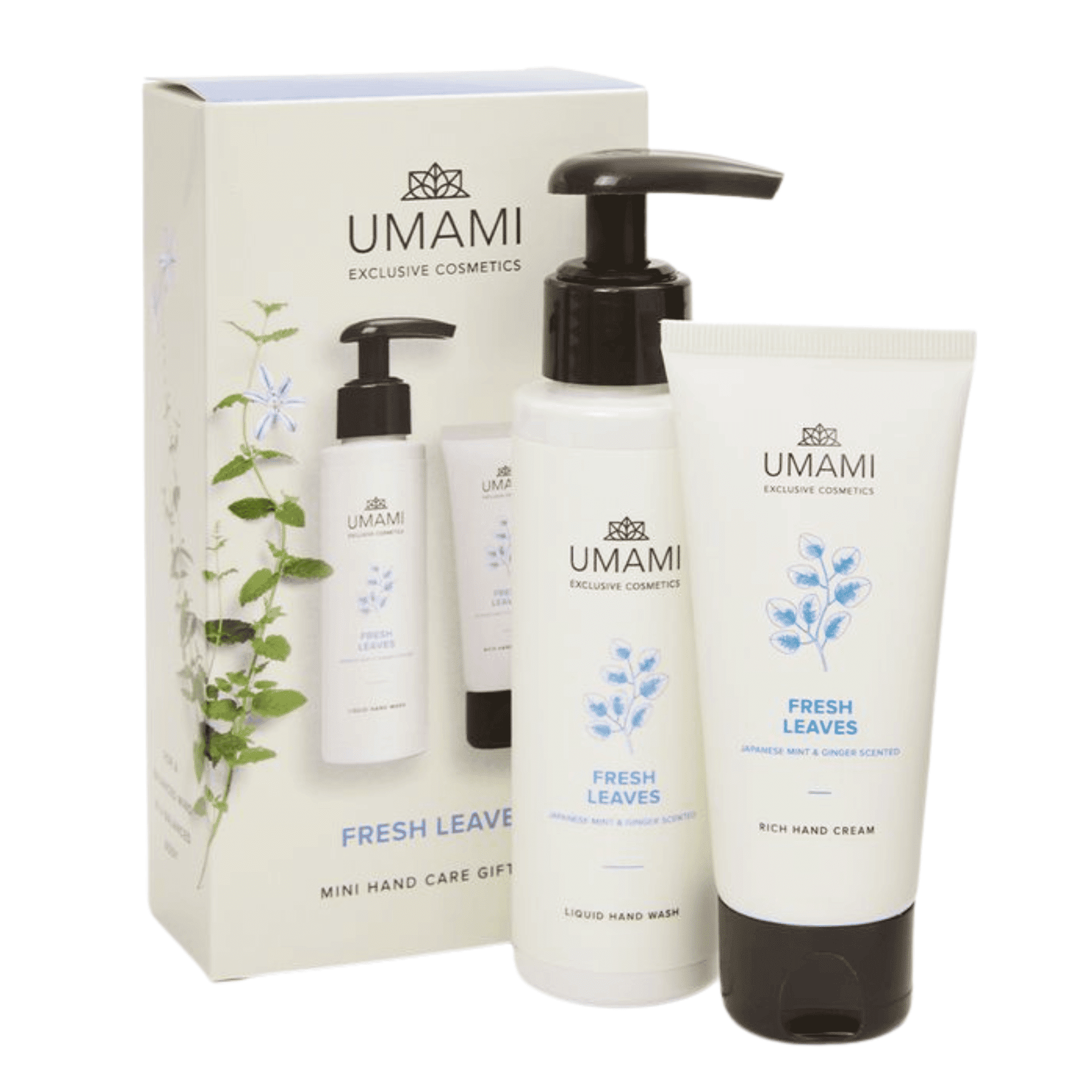 Umami Mini Hand Care Gift Set Fresh Leaves