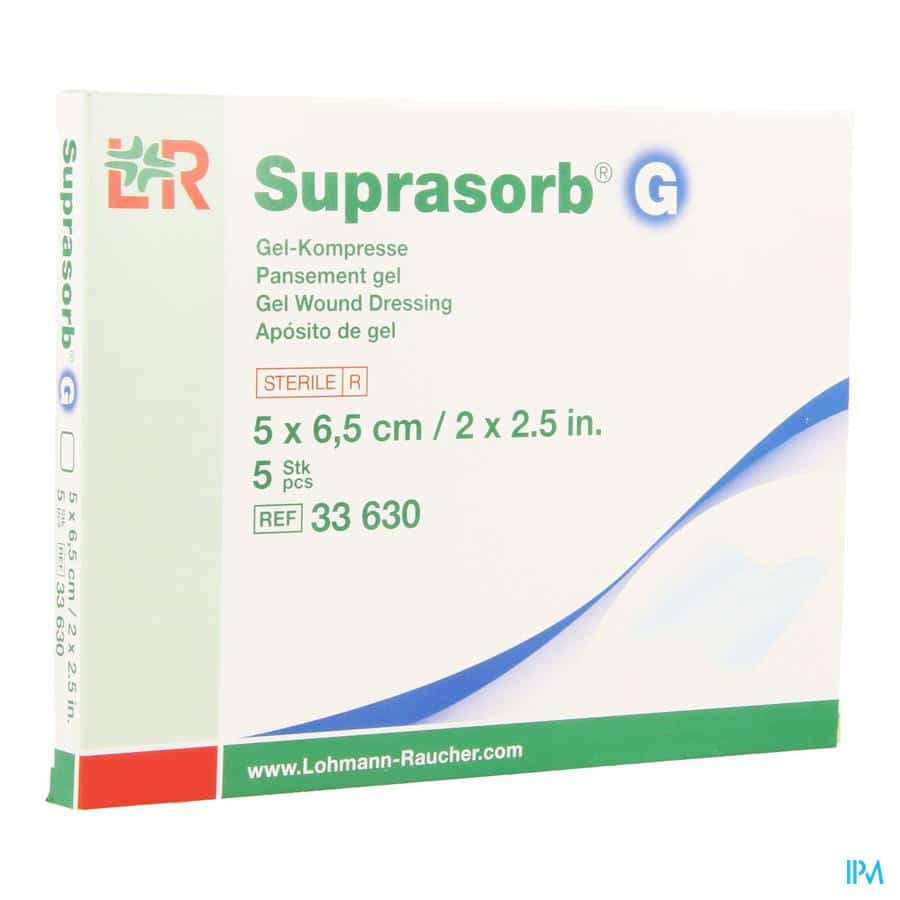 Suprasorb G Gelkompres 5 x 6,5 cm Suprasorb G Gelkompres 5 x 6,5 cm