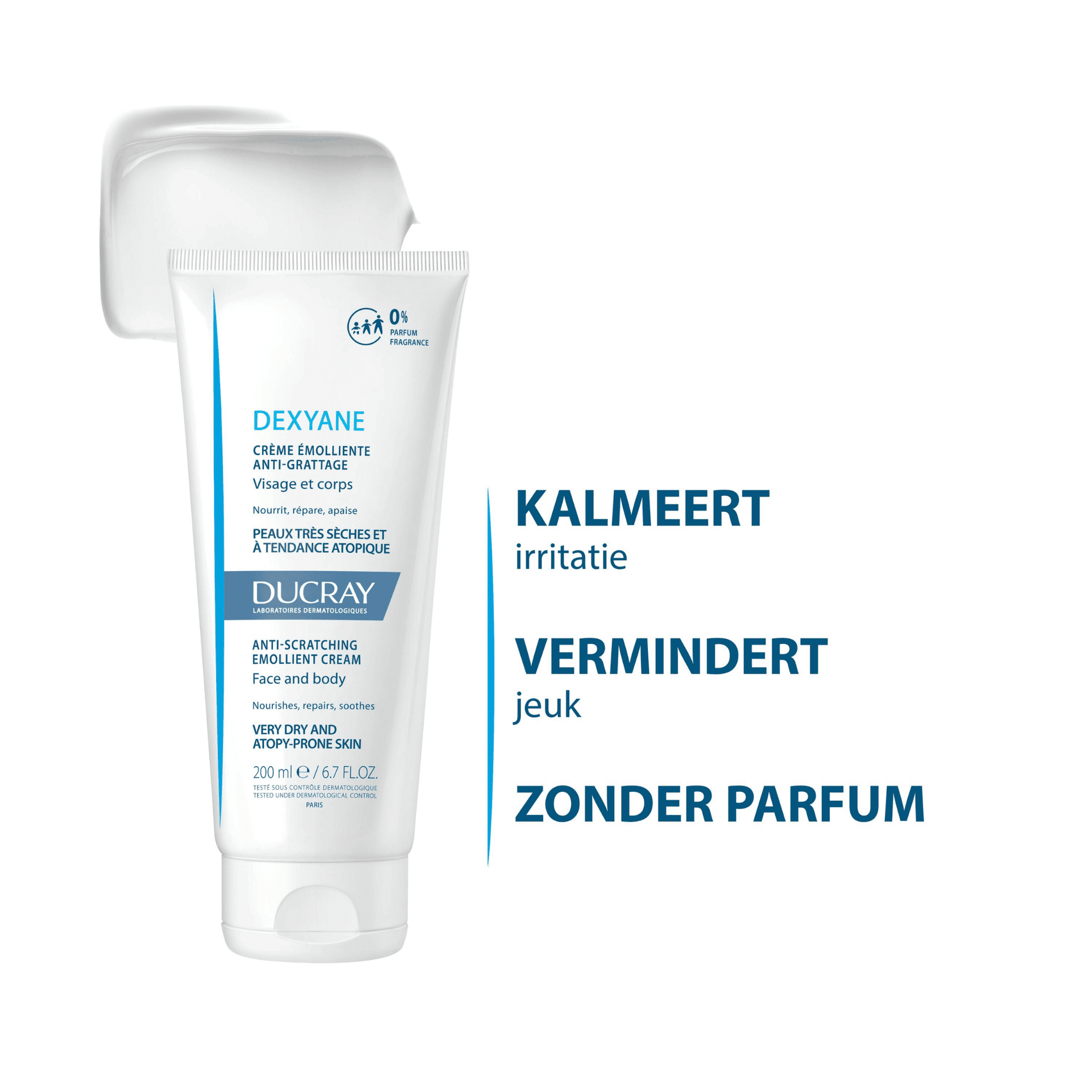 Ducray Dexyane Emolliërende Crème tegen Krabben Ducray Dexyane Emolliërende Crème tegen Krabben