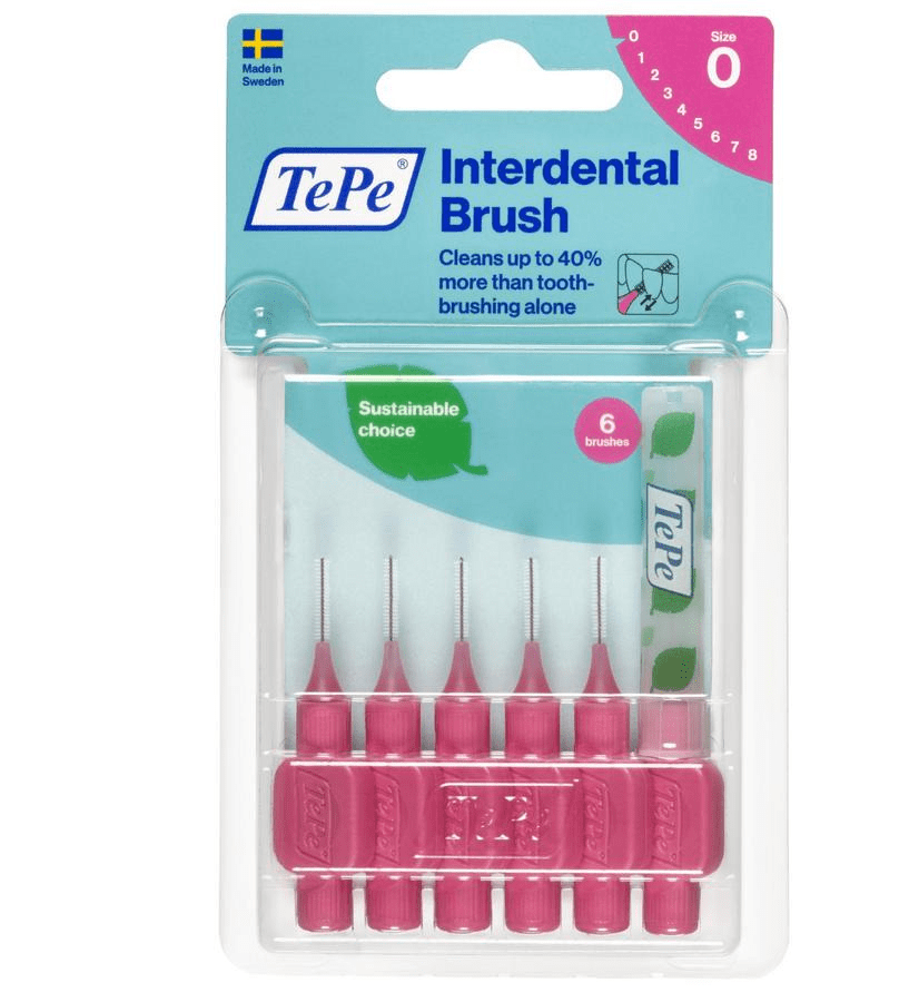 TePe Original Interdentale Borstel Size 0 0,4 mm Roze TePe Original Interdentale Borstel Size 0 0,4 mm Roze