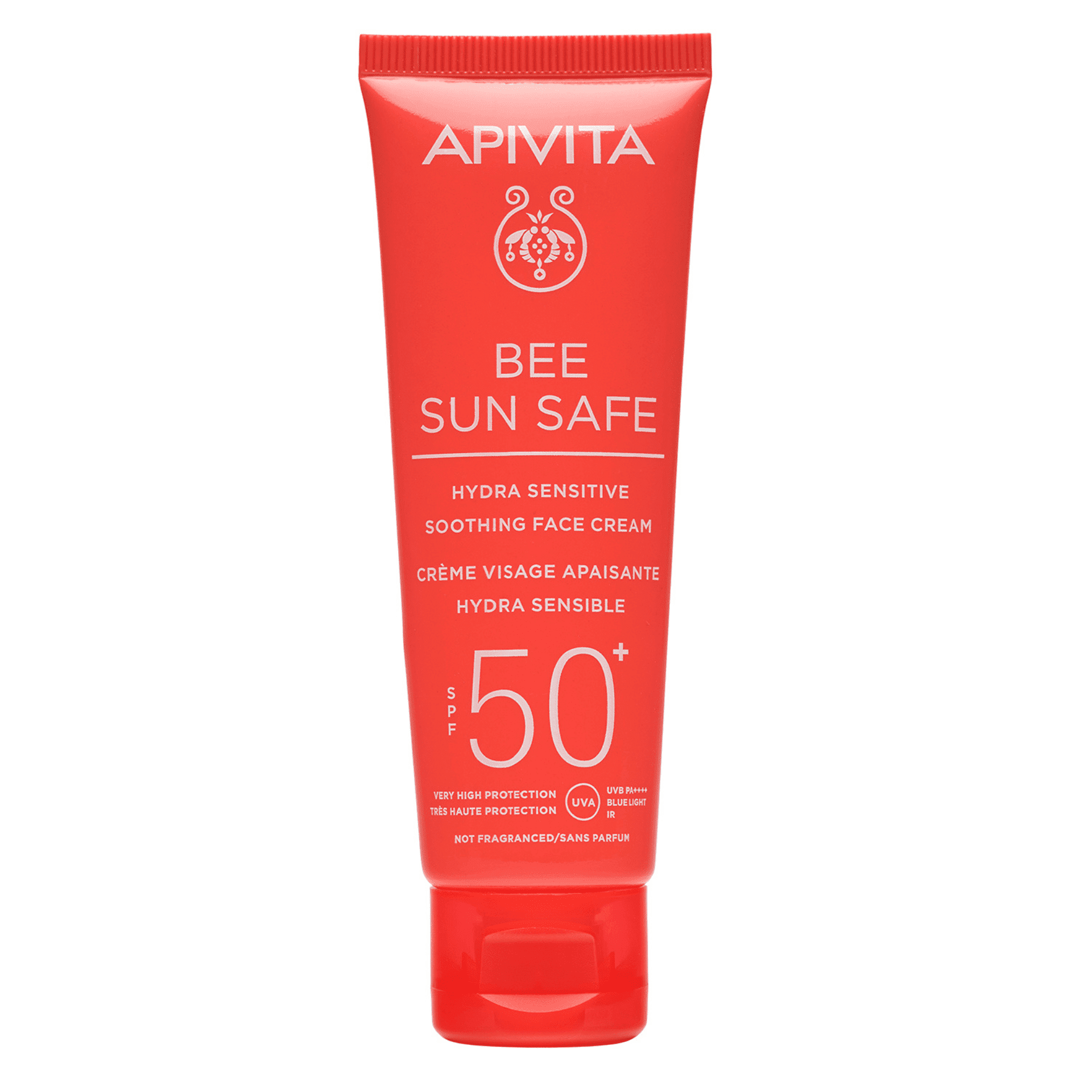 Apivita Bee Sun Safe Hydra Sensitive Kalmerende Gelaatscrème SPF 50+ Apivita Bee Sun Safe Hydra Sensitive Kalmerende Gelaatscrème SPF 50+