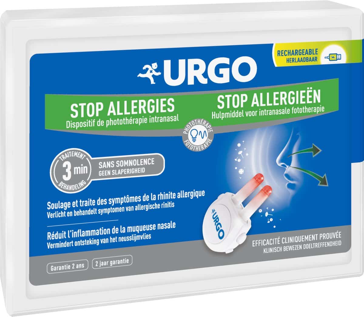 Urgo Stop Allergieën Hulpmiddel Intranasale fototherapie