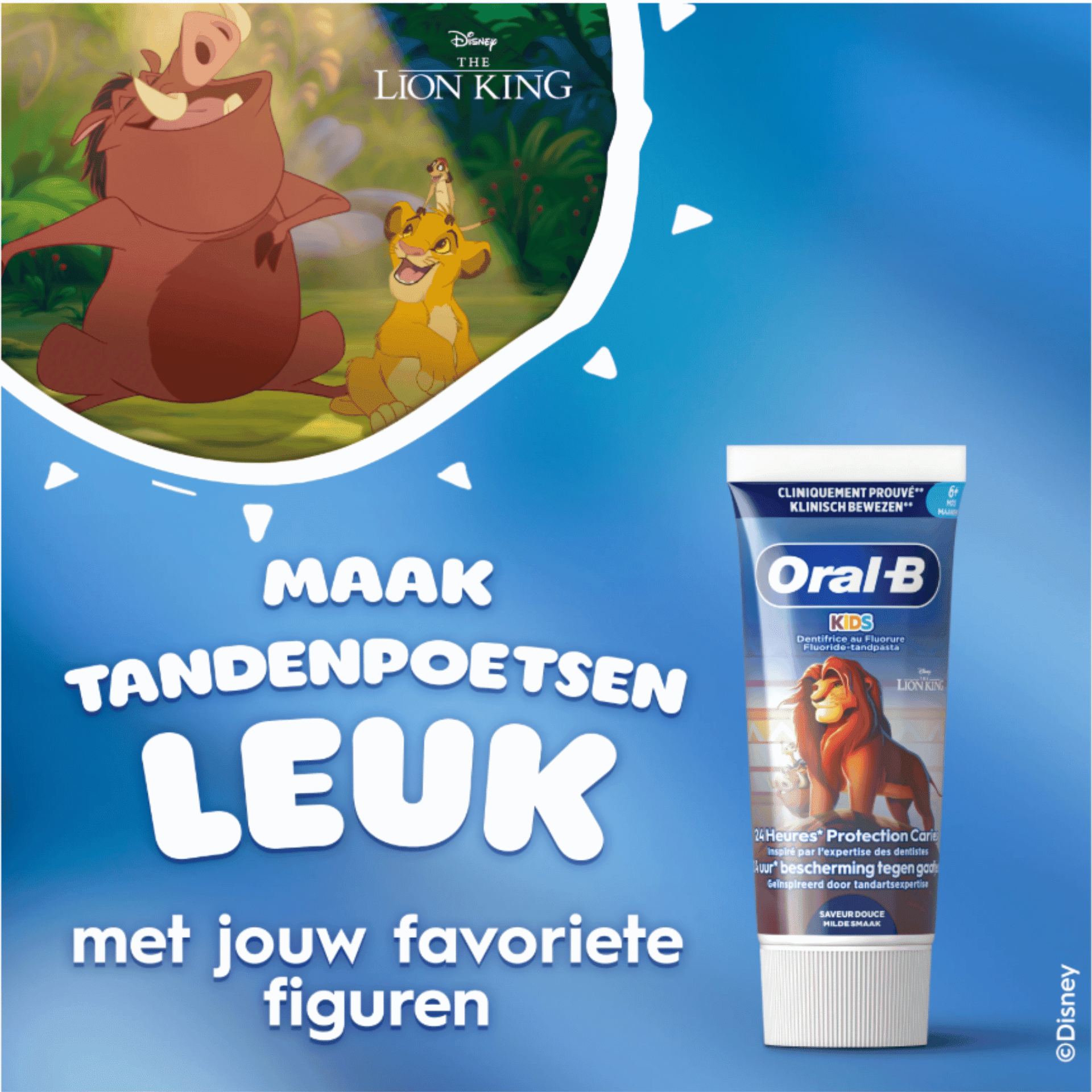 Oral-B Kids Tandpasta +6M Leeuwenkoning Oral-B Kids Tandpasta +6M Leeuwenkoning