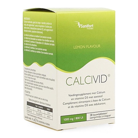 Calcivid 1000 mg/800 UI Citroen Calcivid 1000 mg/800 UI Citroen