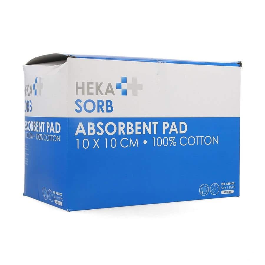 Heka Sorb Absorberend Verband Steriel 10 x 10 cm Heka Sorb Absorberend Verband Steriel 10 x 10 cm