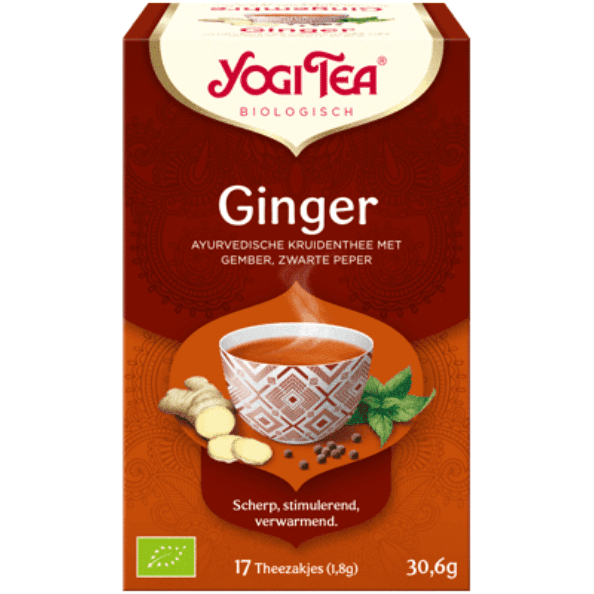 Yogi Tea Ginger Thee 17 zakjes Yogi Tea Ginger Thee 17 zakjes