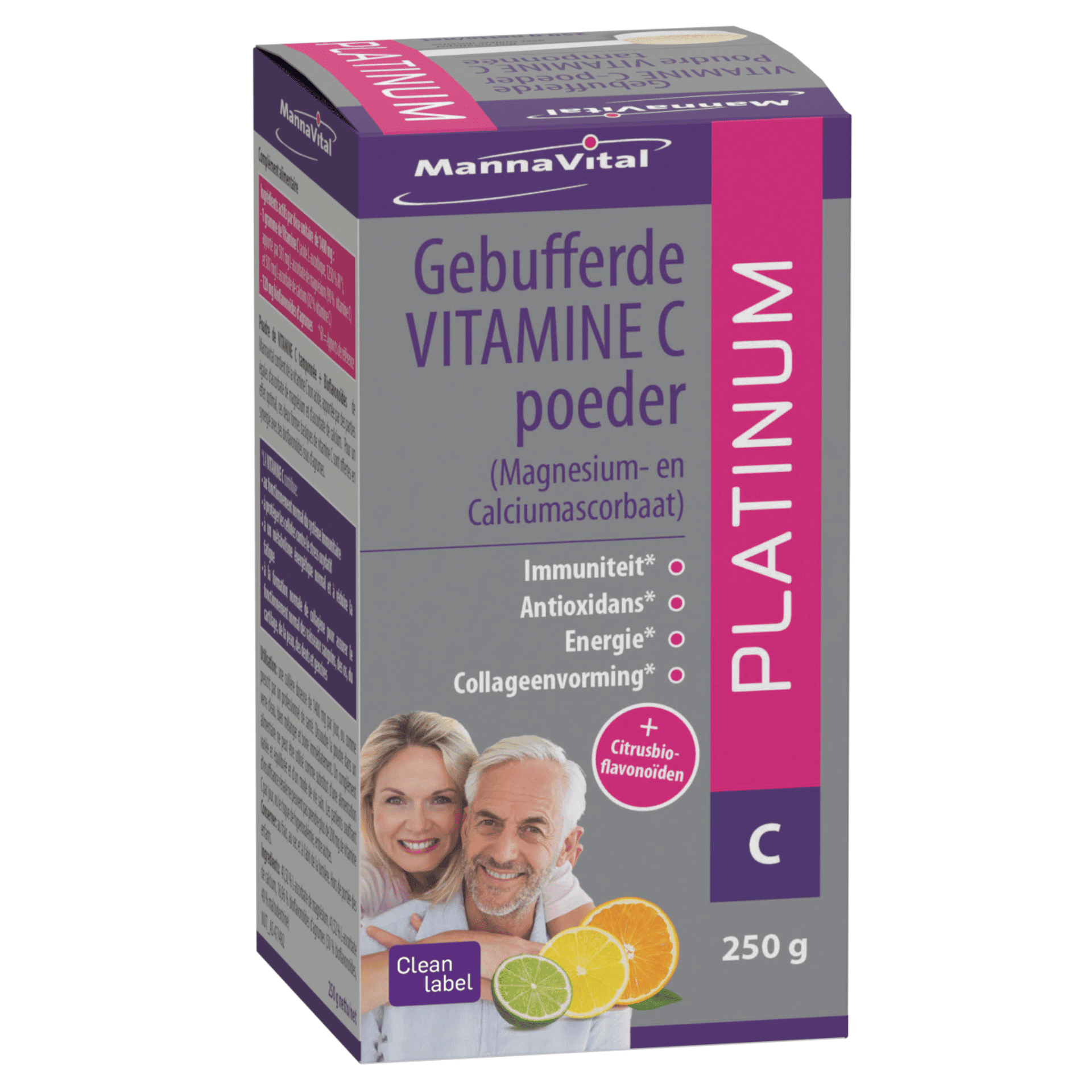 Mannavital Poudre Vitamine C Tamponnee 250g