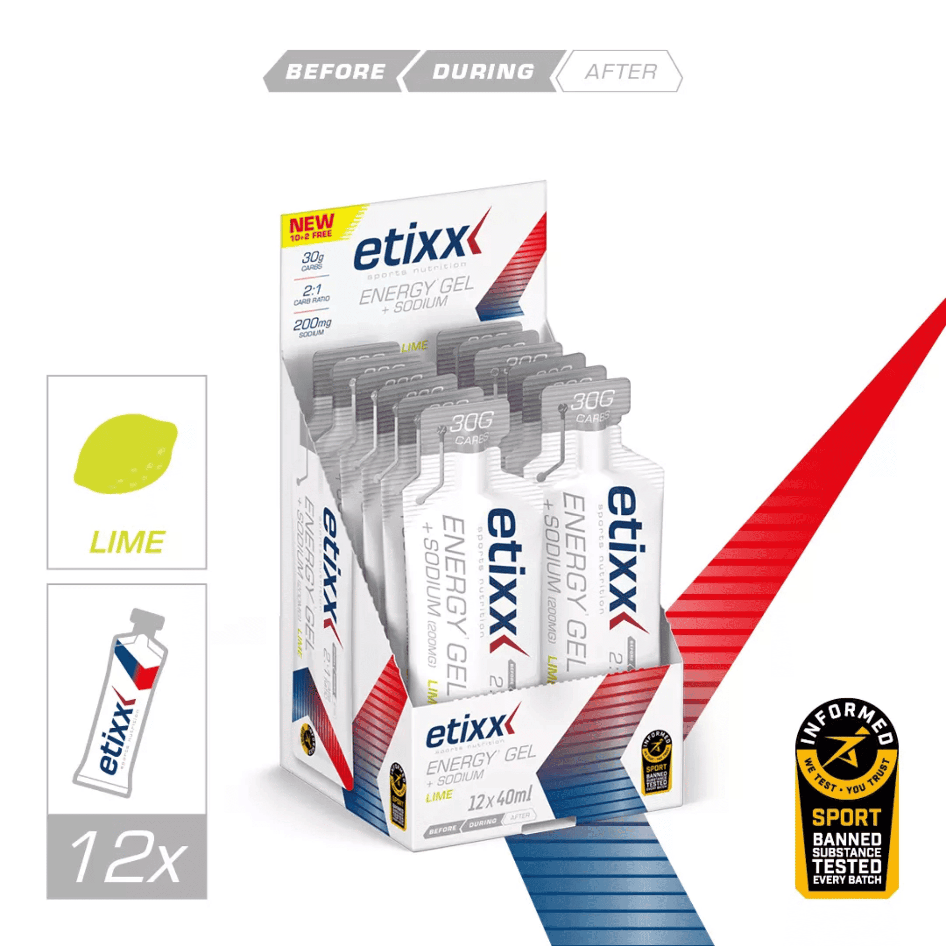 Etixx Energy Gel Cola 12x40ml