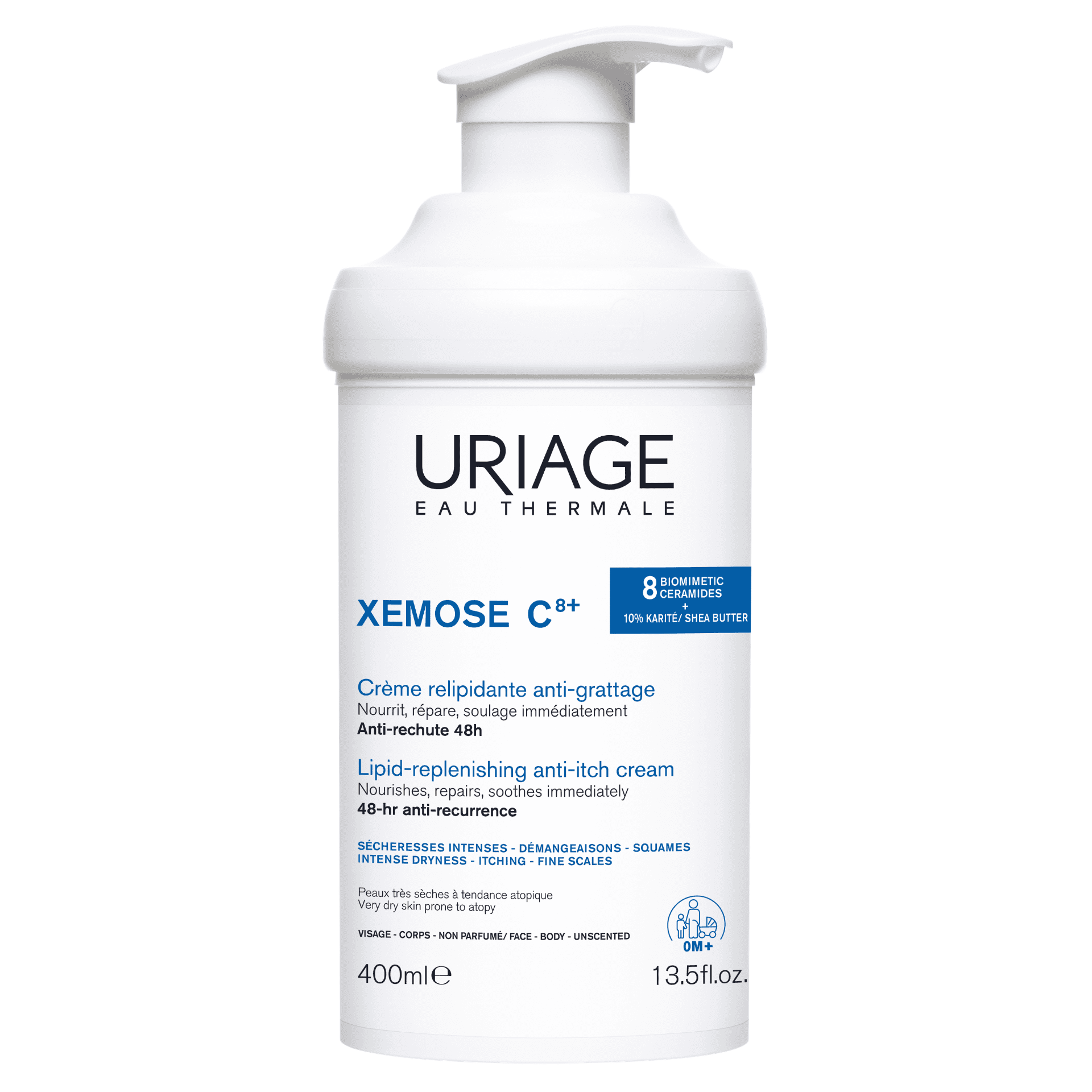 Uriage Xémose C8+ Relipiderende Crème tegen Krabben