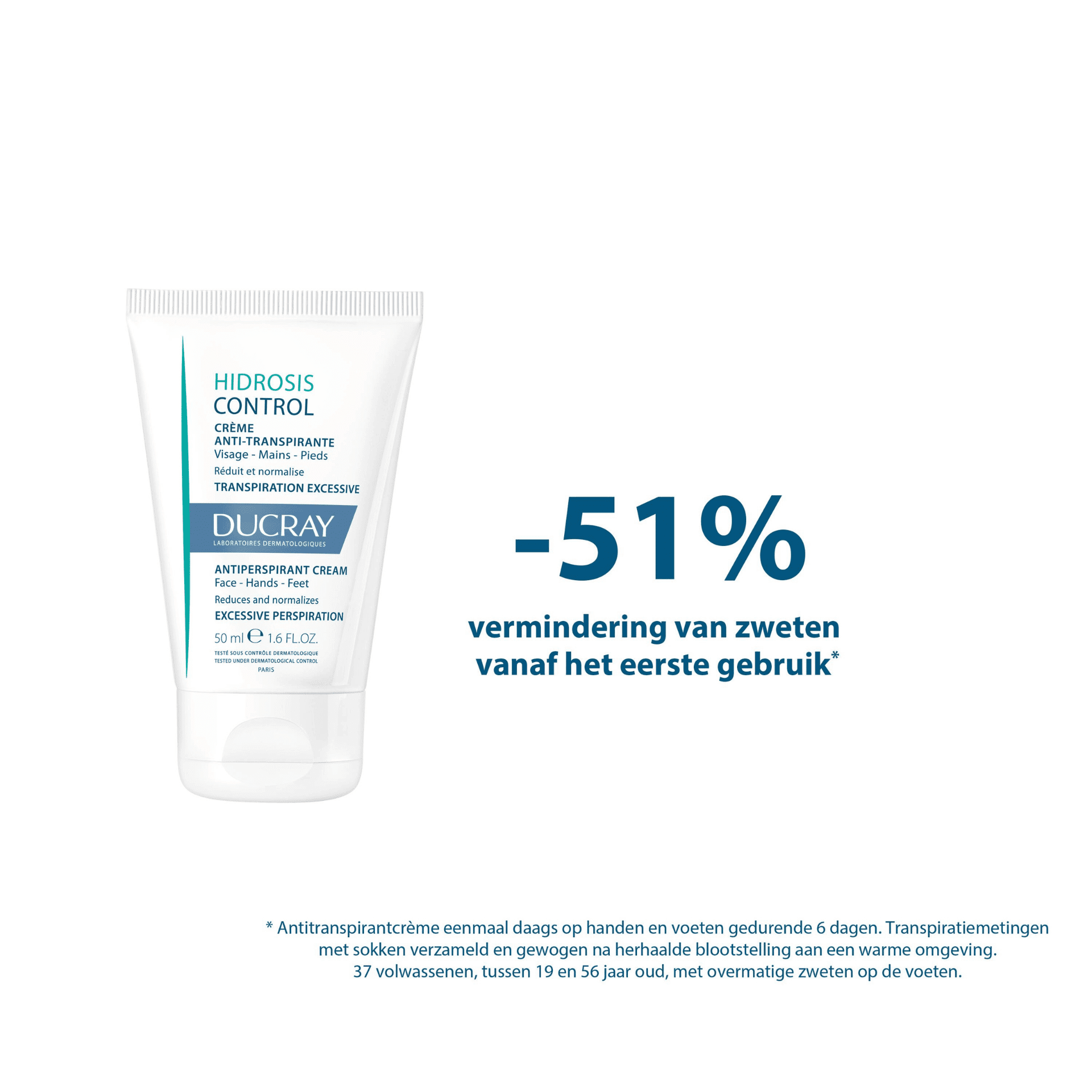 Ducray Hidrosis Control Antitranspirante Crème