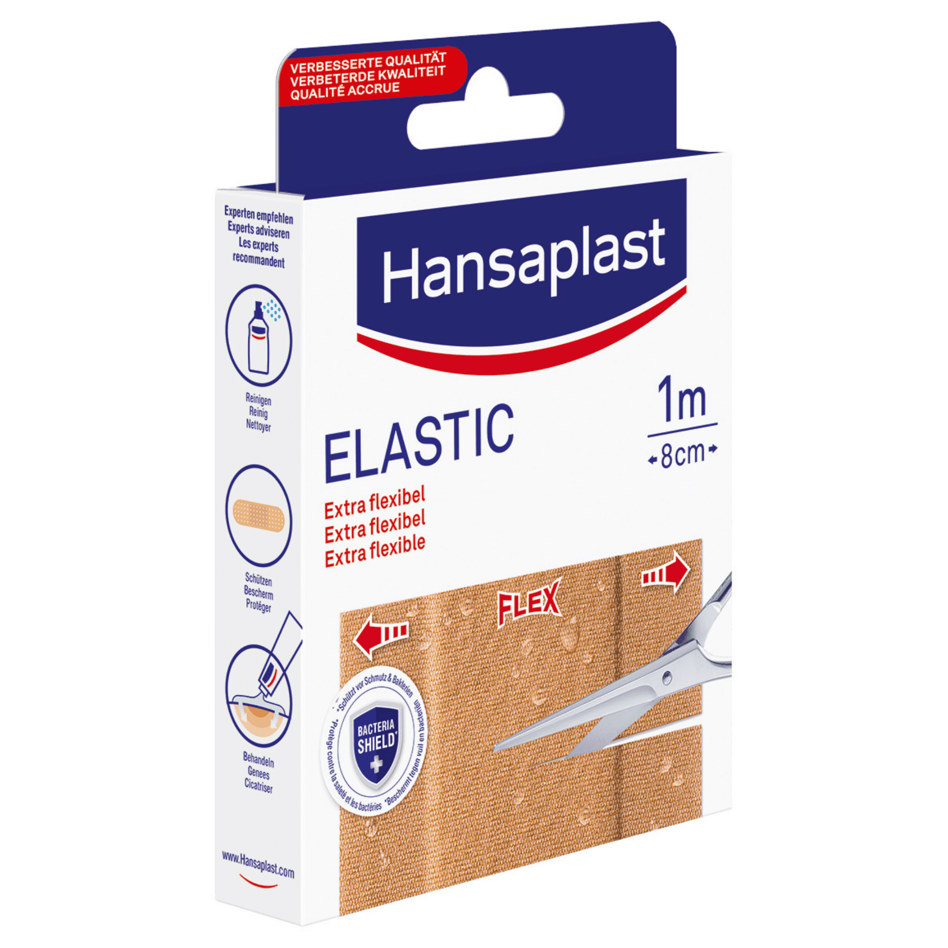 Hansaplast Elastic Pleister 1 m x 8 cm Hansaplast Elastic Pleister 1 m x 8 cm