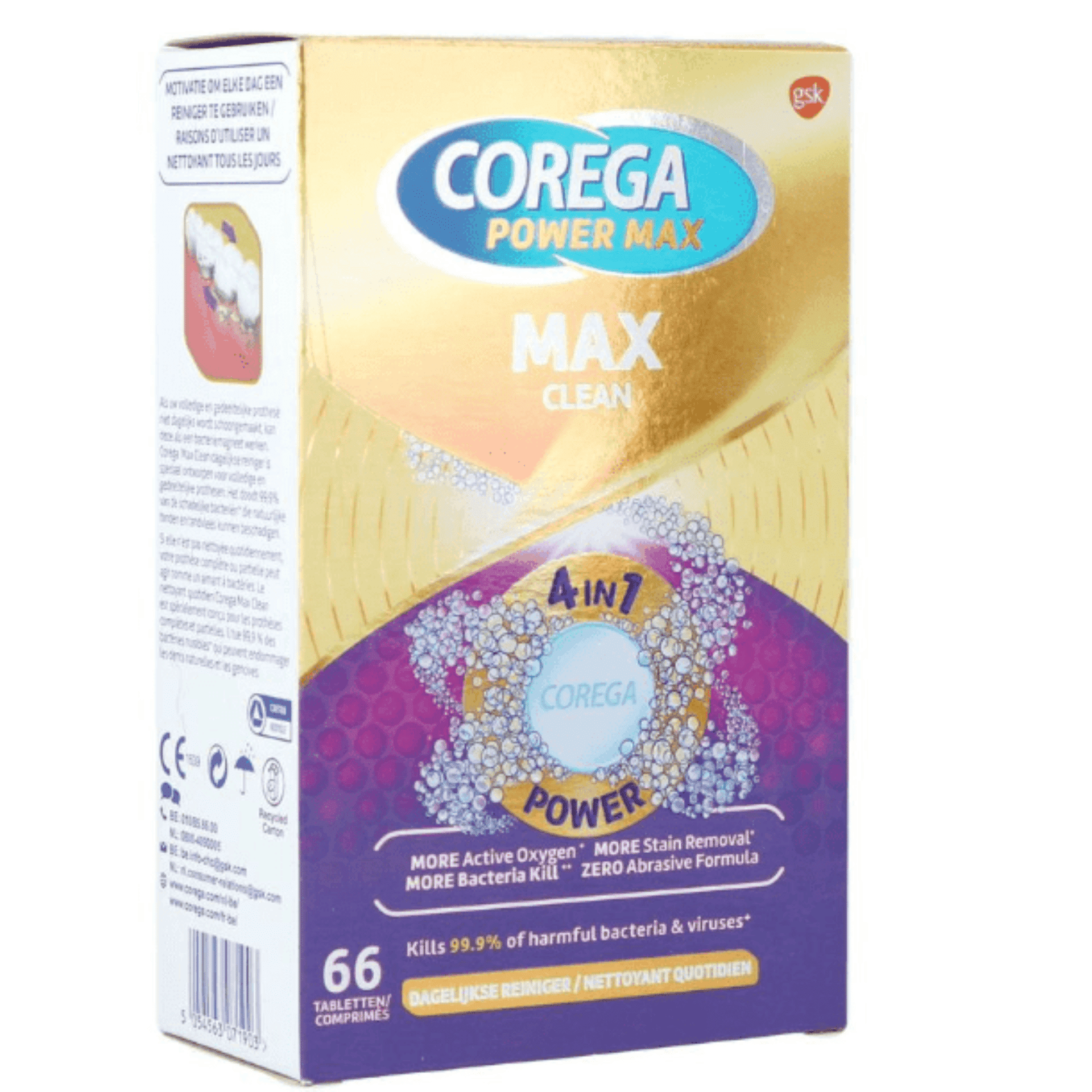 Corega Max Clean cover Corega Max Clean cover