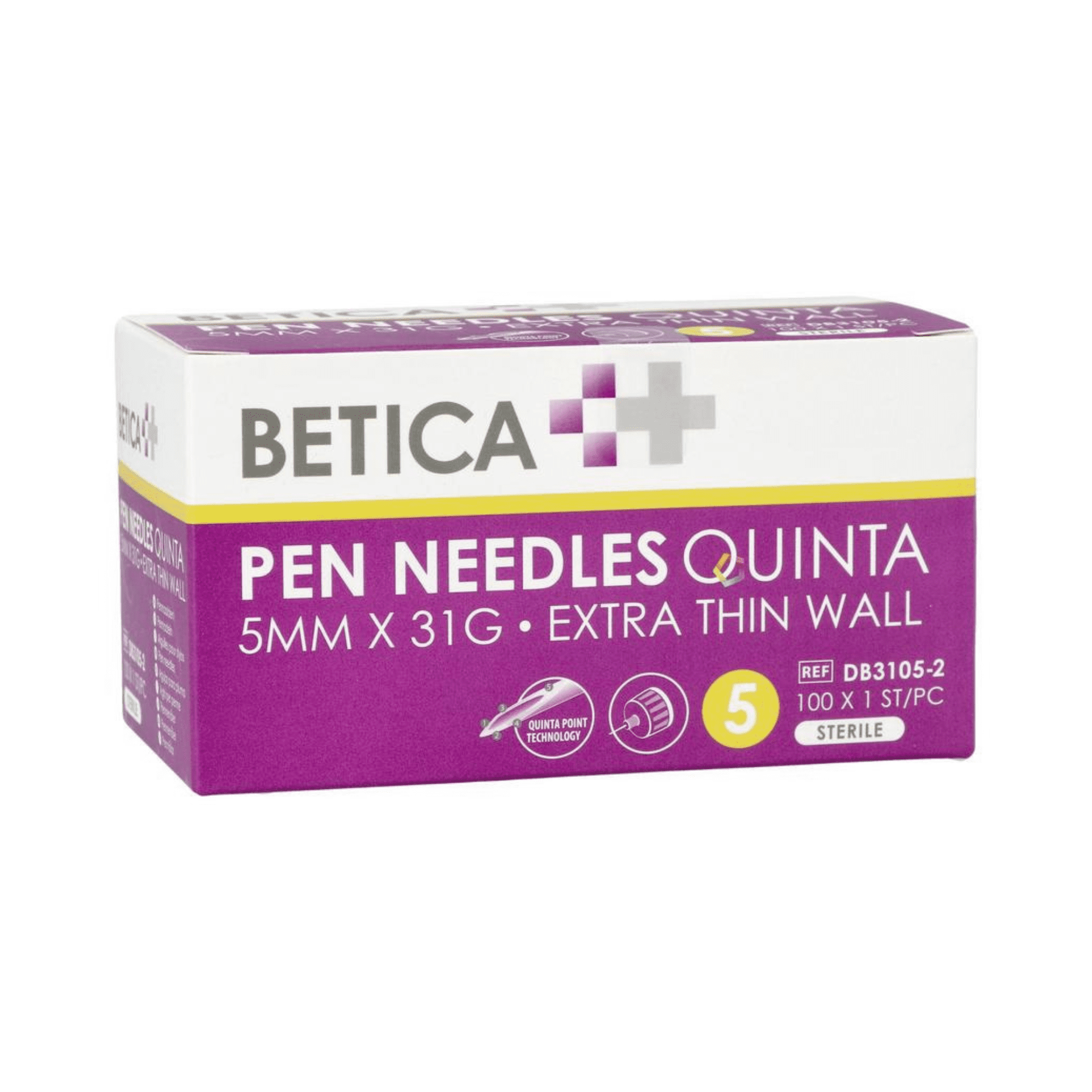 Betica Aiguilles Stylo Inj Quinta 5mmx31g 100 Betica Aiguilles Stylo Inj Quinta 5mmx31g 100