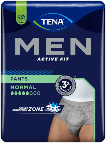 Tena Men Active Fit Pants Normal Gris S/m12 772702