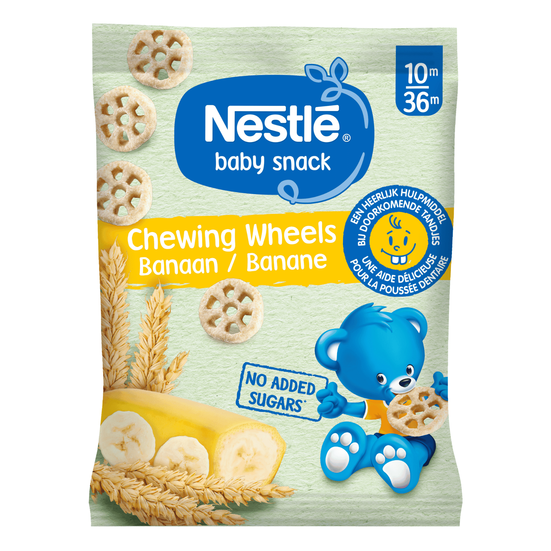 Nestlé Baby Snack Chewing Wheels Banaan Nestlé Baby Snack Chewing Wheels Banaan