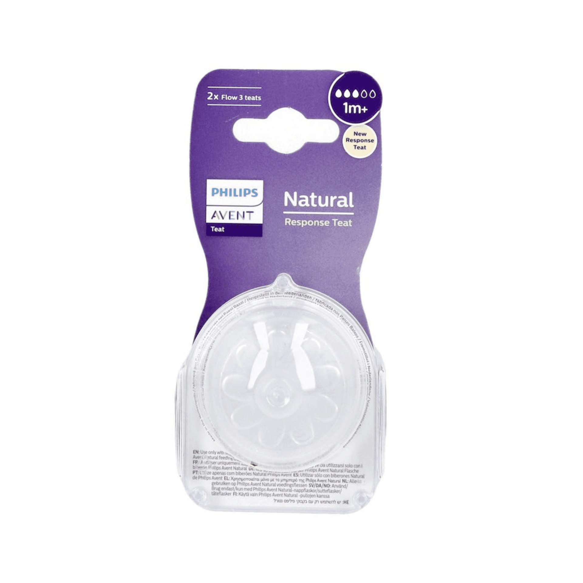 Philips Avent Natural 3.0 Zuigspeen +1m T3 Philips Avent Natural 3.0 Zuigspeen +1m T3