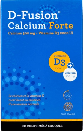 D-fusion Calcium Forte 500/2000 Comp Croq 60 D-fusion Calcium Forte 500/2000 Comp Croq 60