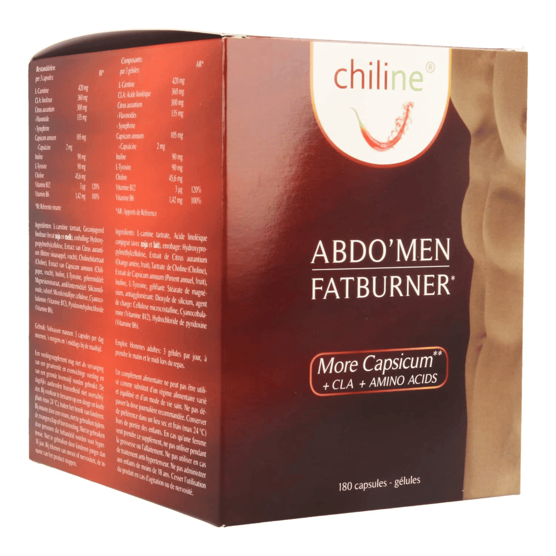 Chiline AbdoMen Fatburner MAXI 180 capsules