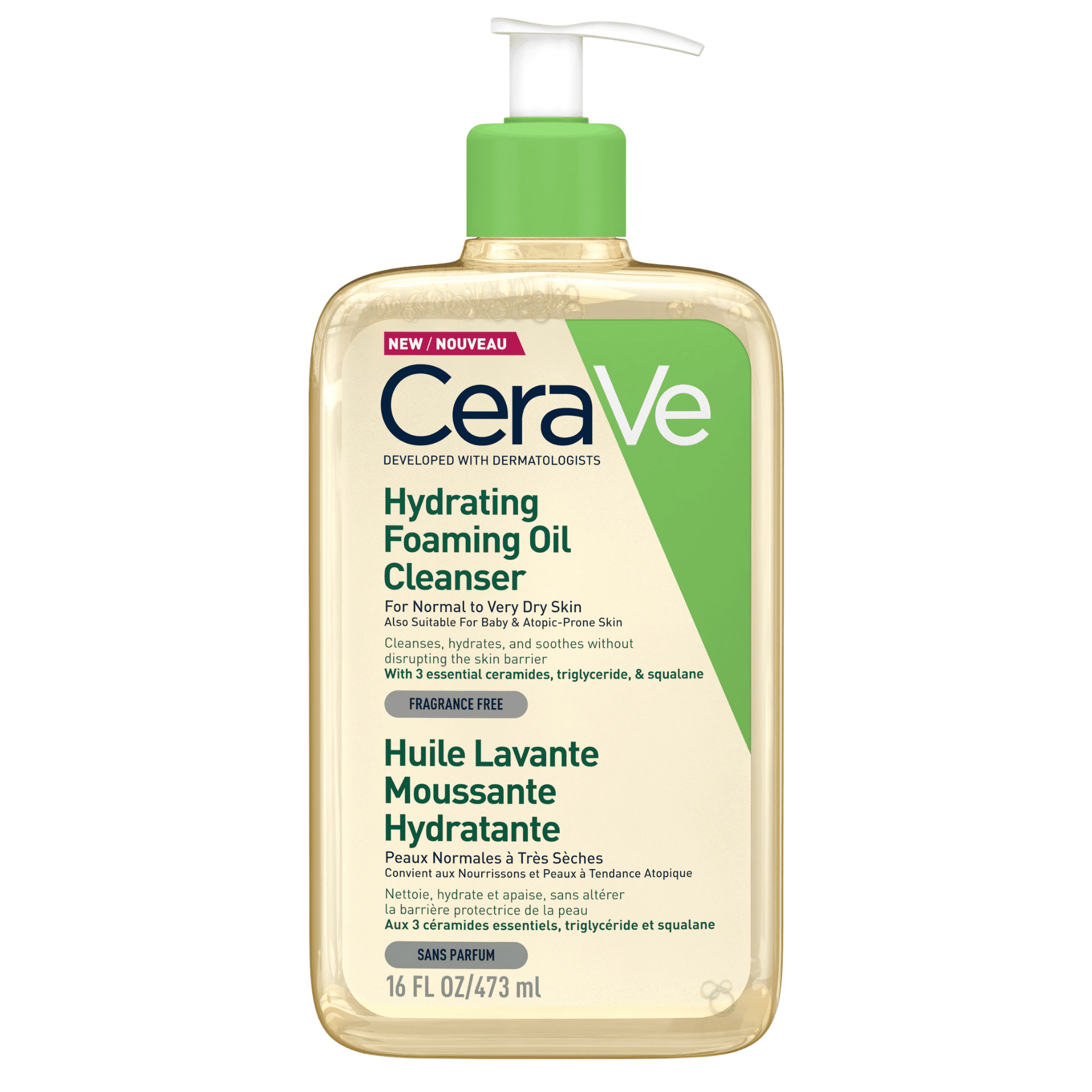 Cerave Huile Lavante Moussante Hydratante 