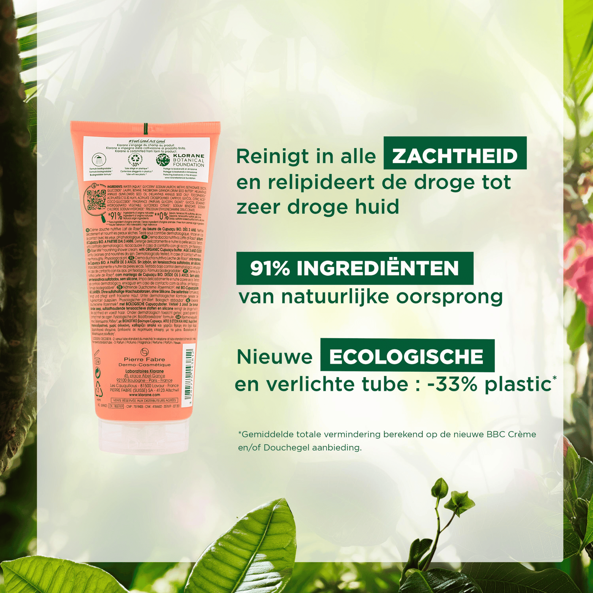 Klorane Crème Douche Nutritive 200 ml