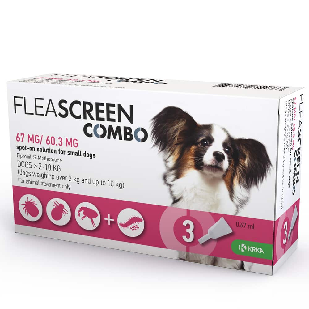 Fleascreen Combo 67 mg/60,3 mg Hond S Fleascreen Combo 67 mg/60,3 mg Hond S
