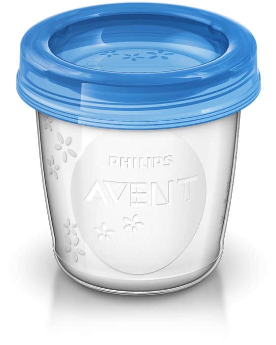 Avent Set Bewaarbekers 180 ml Avent Set Bewaarbekers 180 ml