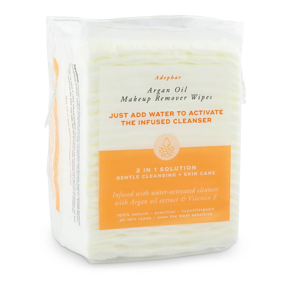 Adephar Make-up Remover Wipes 2-in-1 Argan Adephar Make-up Remover Wipes 2-in-1 Argan