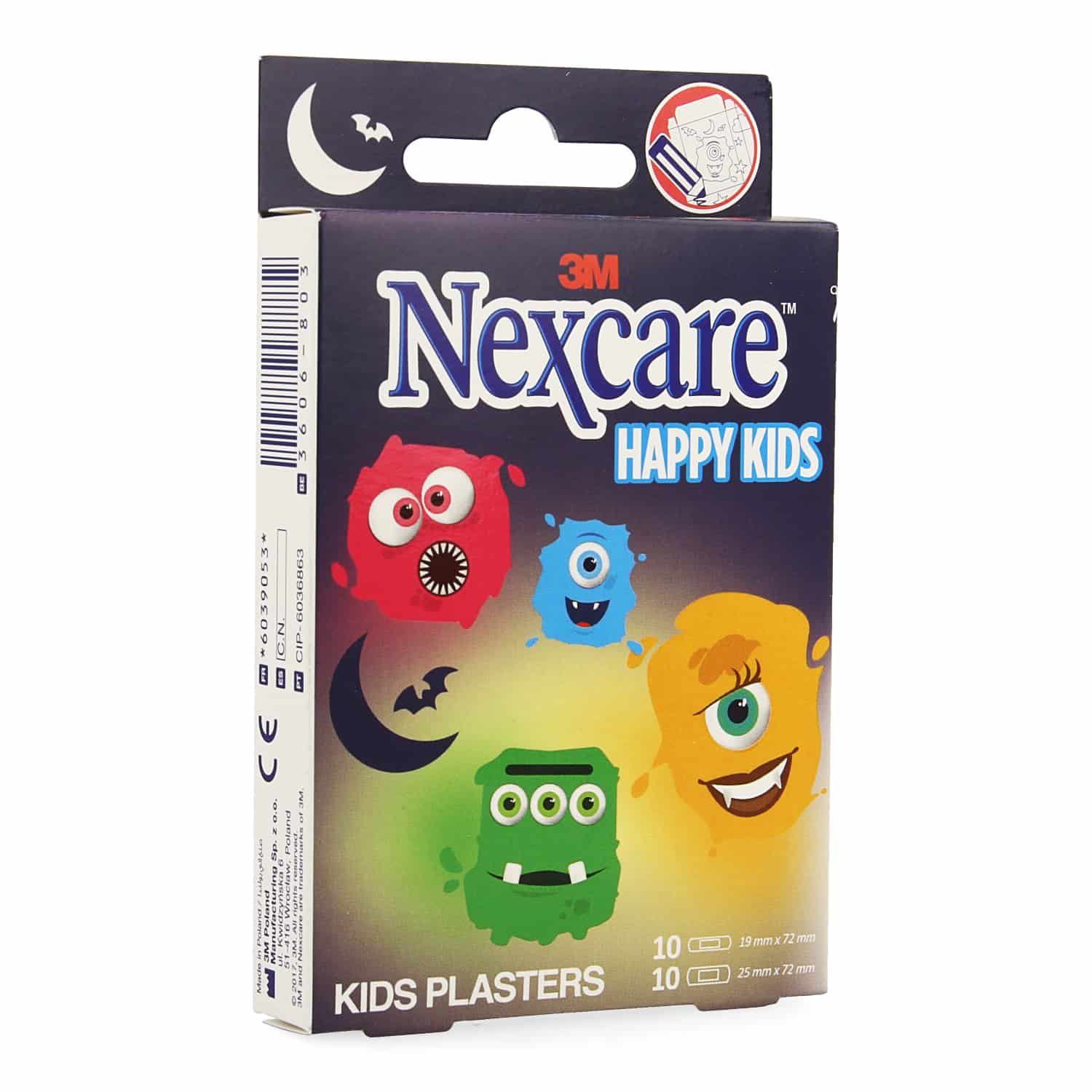 Nexcare Happy Kids Pleisters Monsters Nexcare Happy Kids Pleisters Monsters