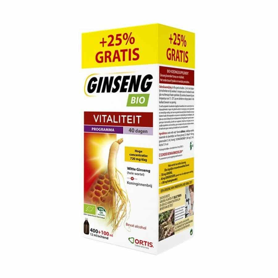 Ortis Ginseng Bio 400 ml + 100 ml Promo* Ortis Ginseng Bio 400 ml + 100 ml Promo*