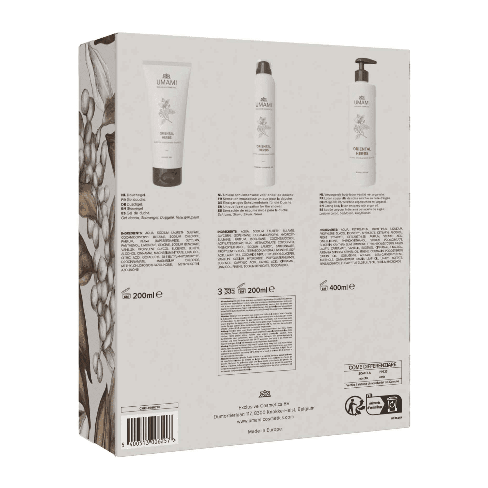 Umami Oriental Herbs Geschenkset Douche Klein Umami Oriental Herbs Geschenkset Douche Klein