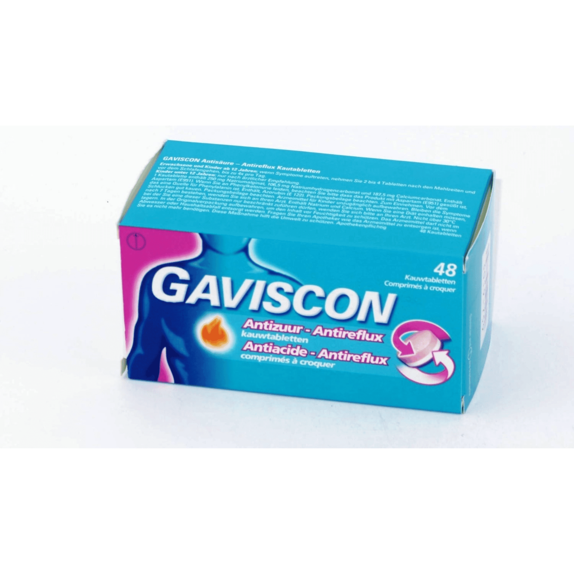 Gaviscon Antiacide-Antireflux 48 comprimés à croquer Gaviscon Antiacide-Antireflux 48 comprimés à croquer